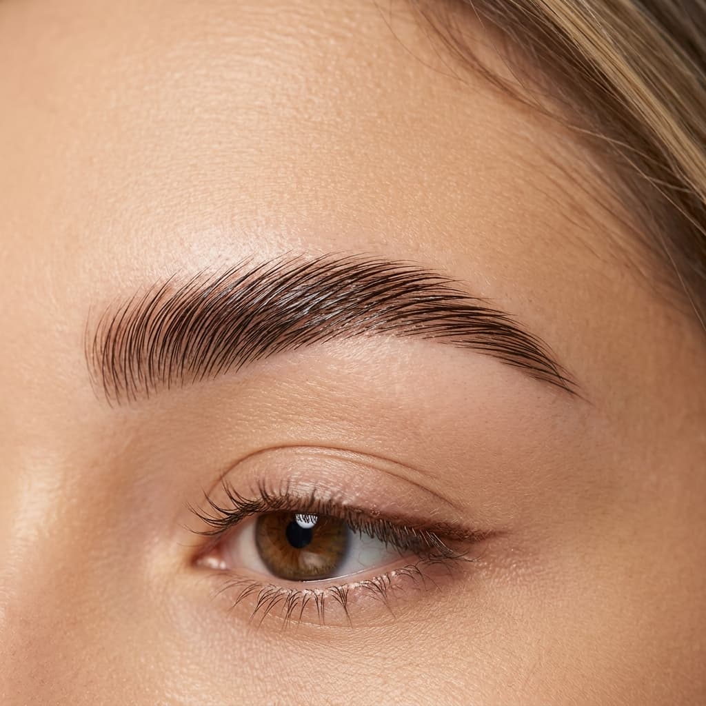 Laminace obočí + úprava + barva — After