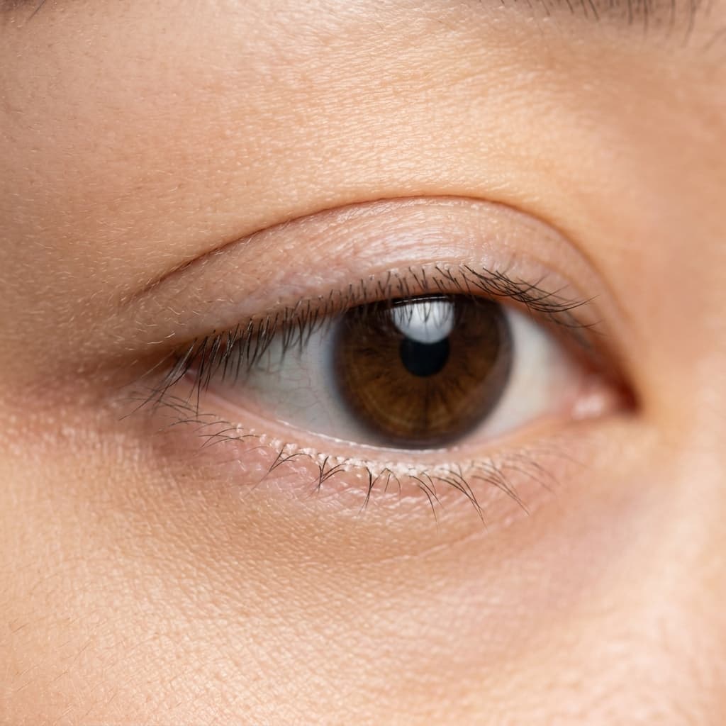 Permanentní make-up: horní oční linky — Before